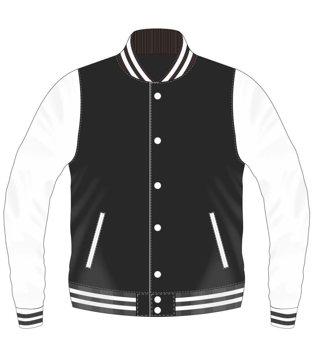 FAUX LEATHER VARSITY JACKETS