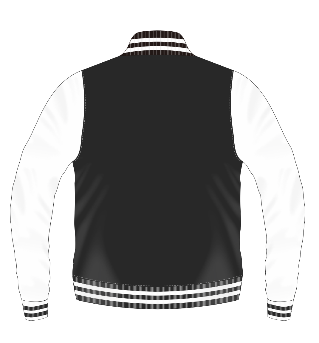 FAUX LEATHER VARSITY JACKETS